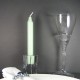 17cm Traditional Drawn Mint Green Rustic Dinner Candles